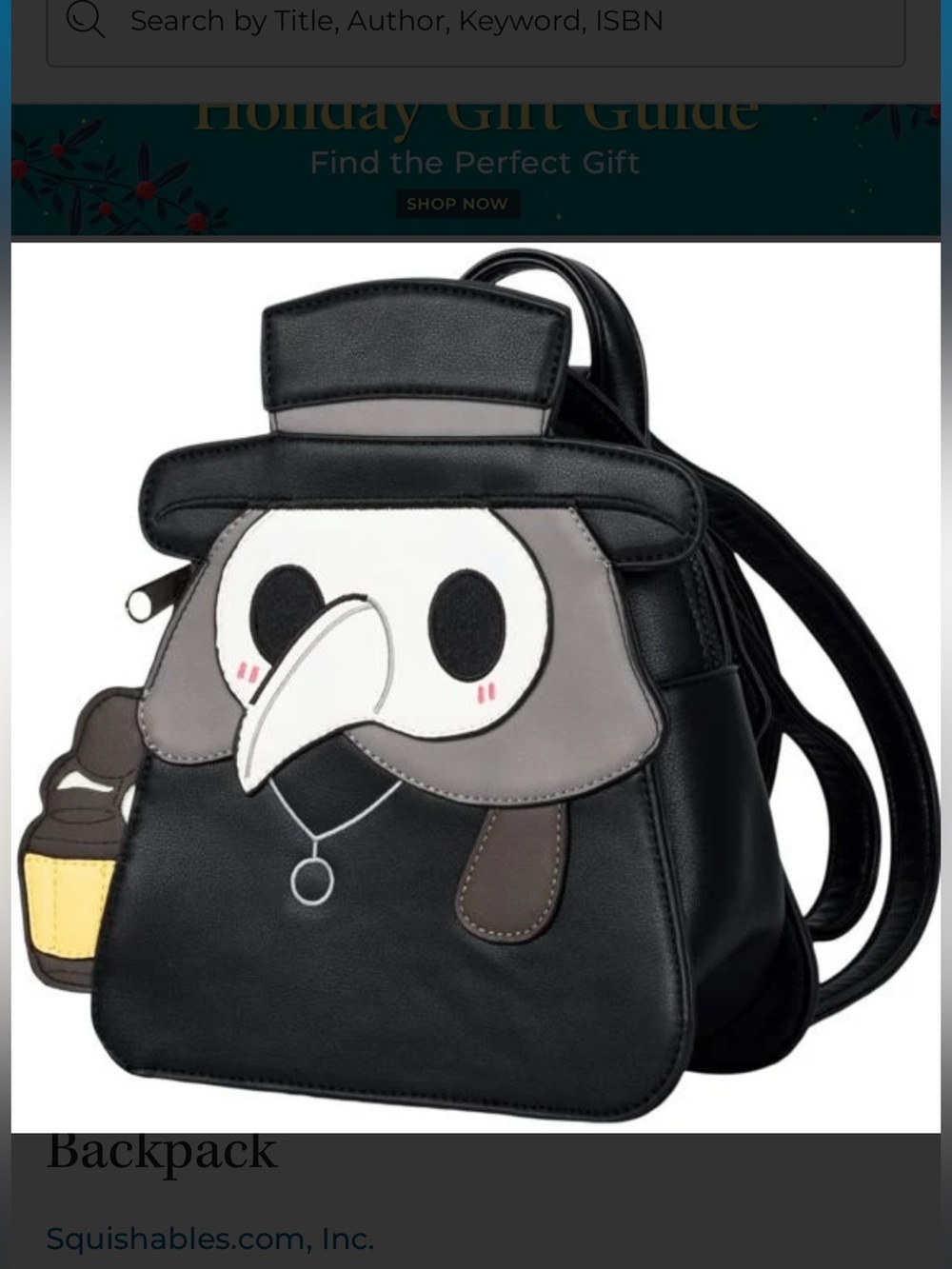 Mini Squishable Doctor Plague Backpack